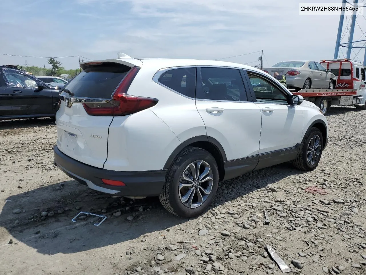 2022 Honda Cr-V Exl VIN: 2HKRW2H88NH664651 Lot: 51234214