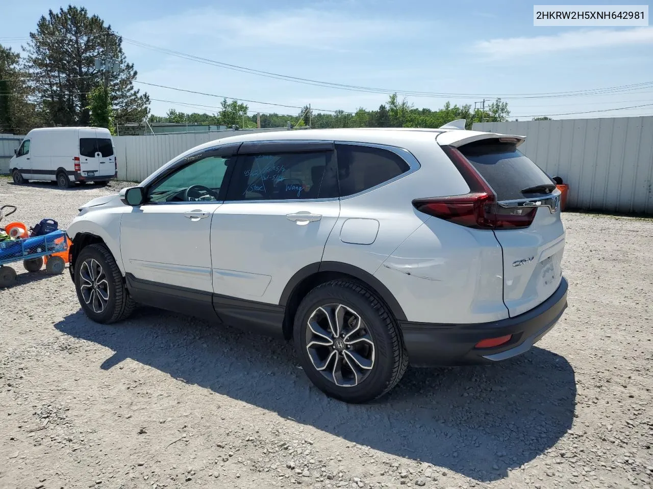 2022 Honda Cr-V Ex VIN: 2HKRW2H5XNH642981 Lot: 56800294