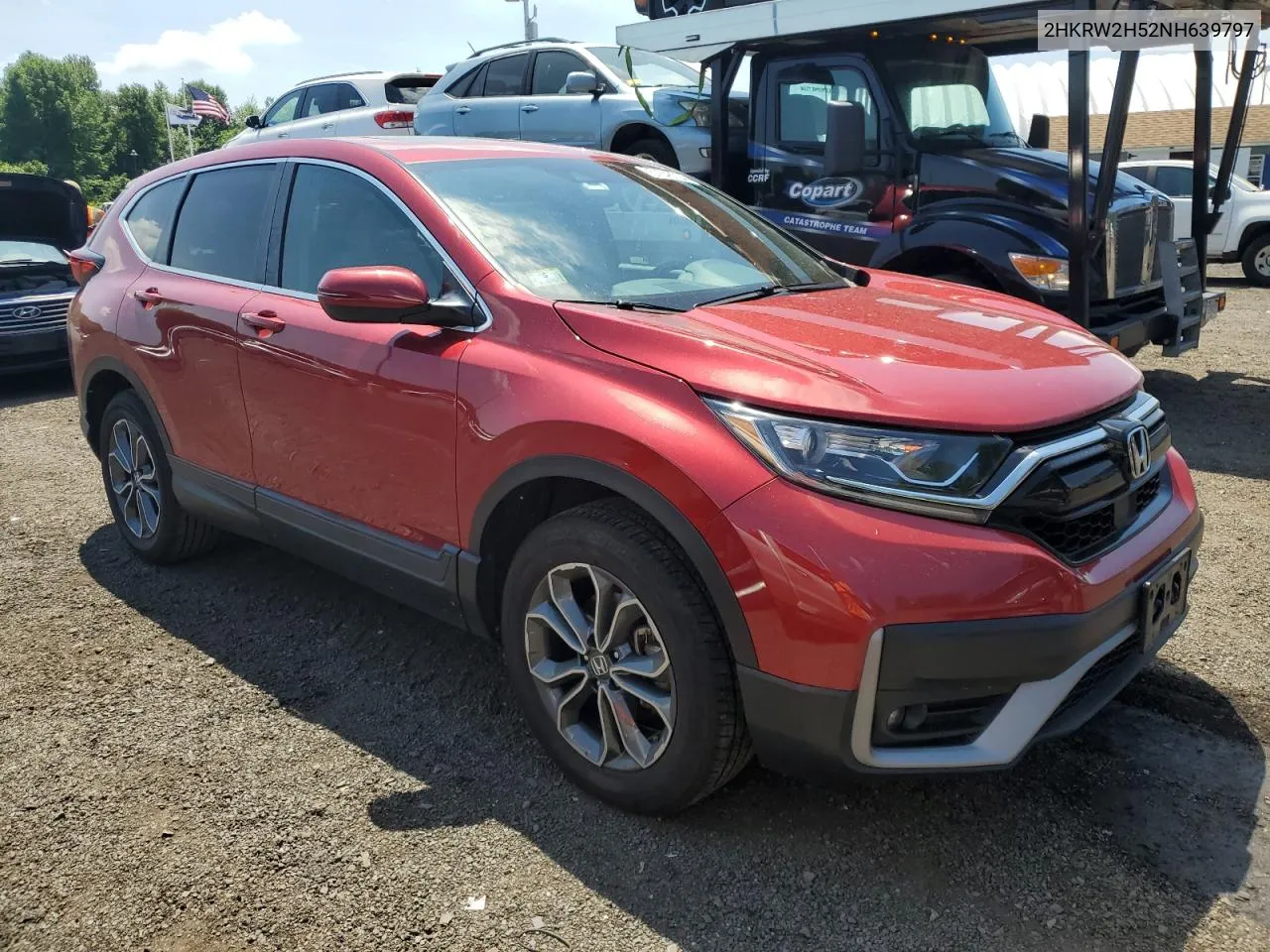 2022 Honda Cr-V Ex VIN: 2HKRW2H52NH639797 Lot: 57648704