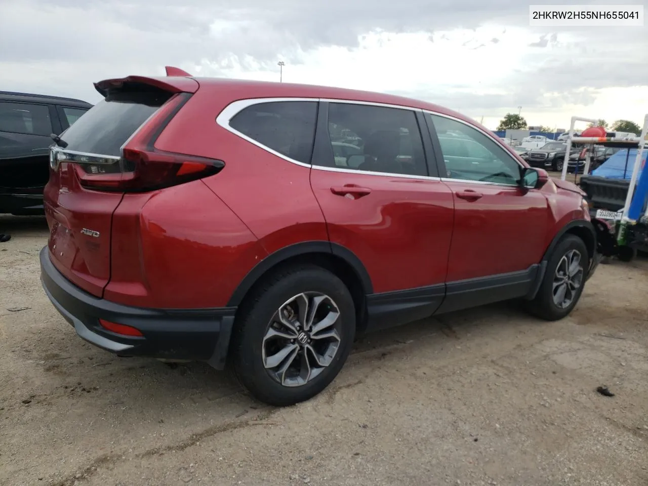 2022 Honda Cr-V Ex VIN: 2HKRW2H55NH655041 Lot: 58416284