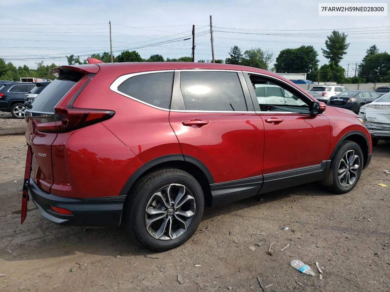 2022 Honda Cr-V Ex VIN: 7FARW2H59NE028300 Lot: 59623784