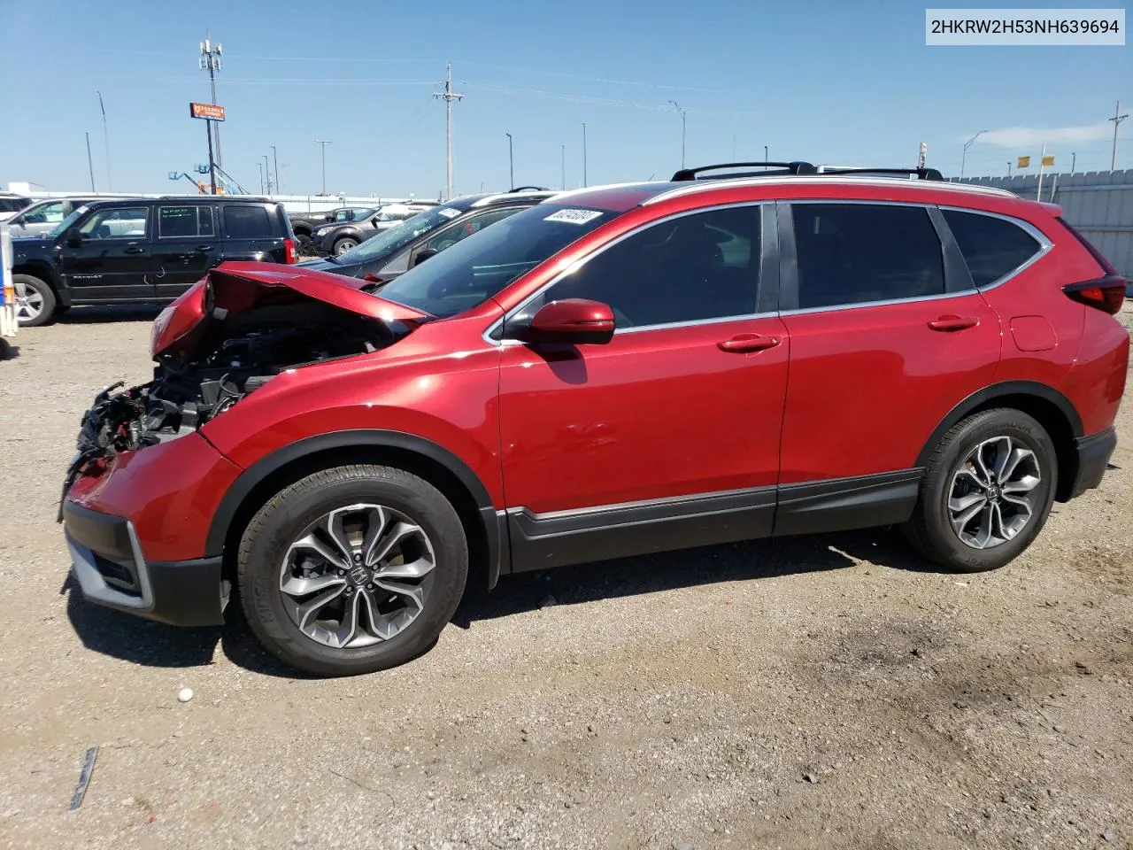 2022 Honda Cr-V Ex VIN: 2HKRW2H53NH639694 Lot: 60245004