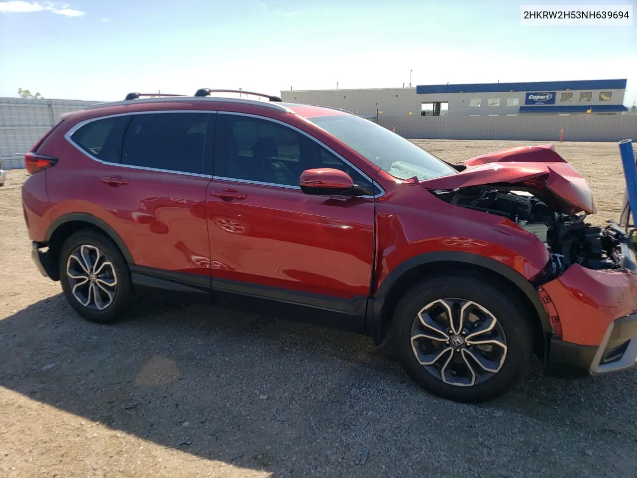 2022 Honda Cr-V Ex VIN: 2HKRW2H53NH639694 Lot: 60245004