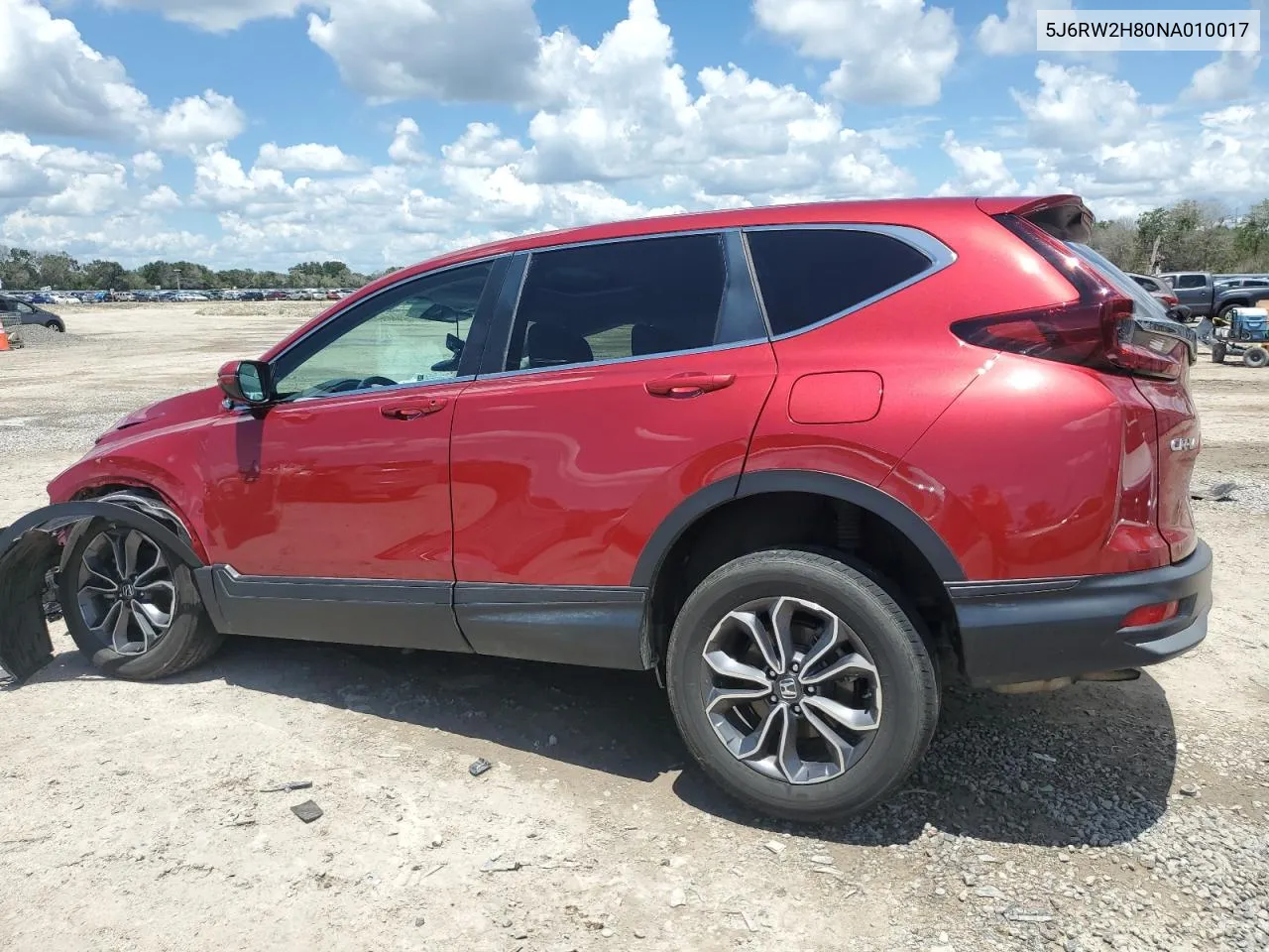 2022 Honda Cr-V Exl VIN: 5J6RW2H80NA010017 Lot: 60775904