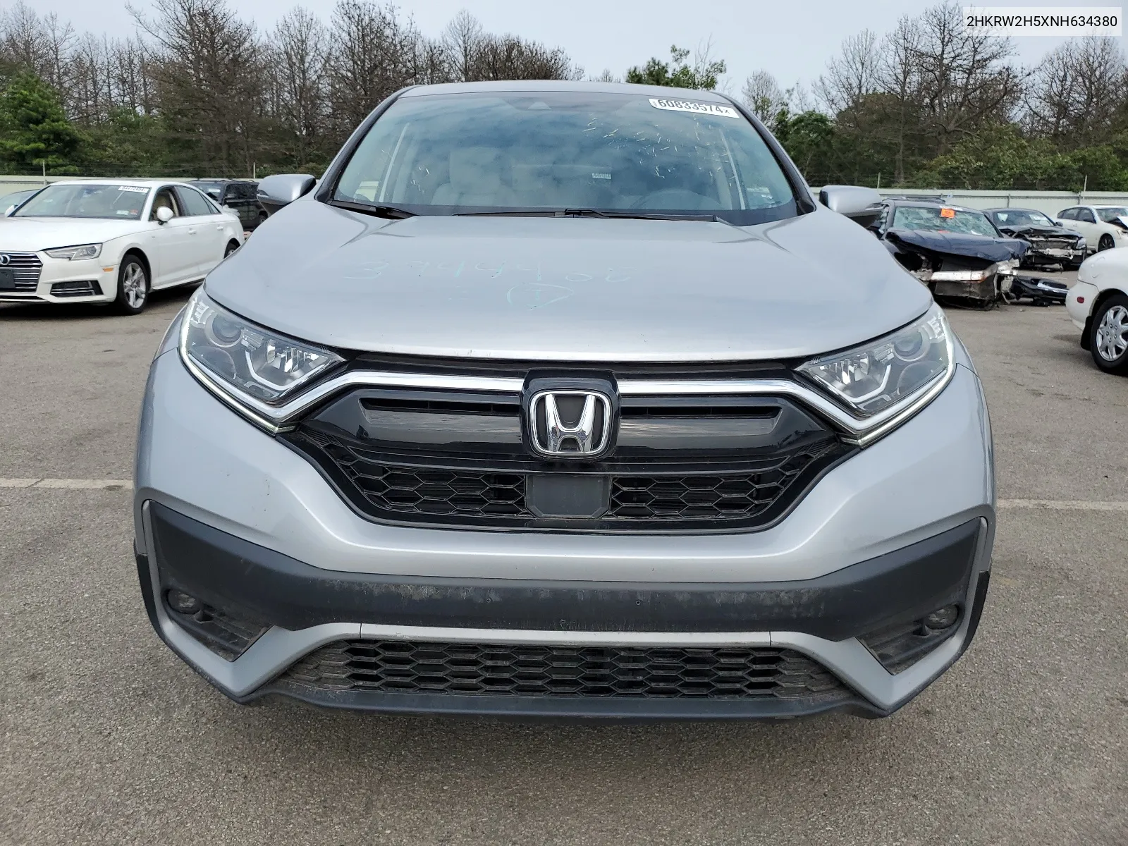 2022 Honda Cr-V Ex VIN: 2HKRW2H5XNH634380 Lot: 60833574