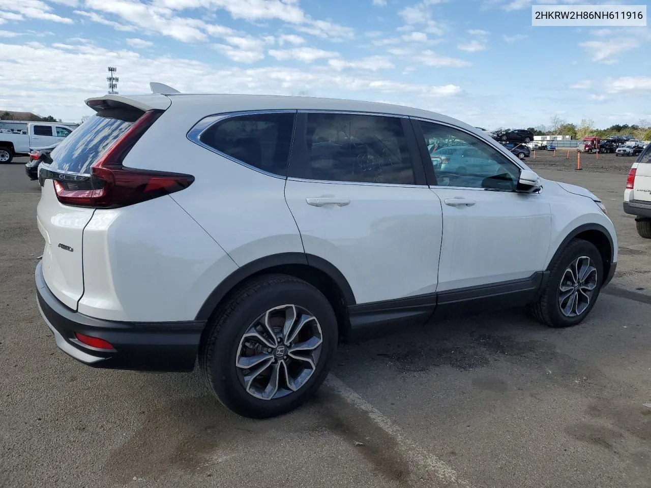 2HKRW2H86NH611916 2022 Honda Cr-V Exl