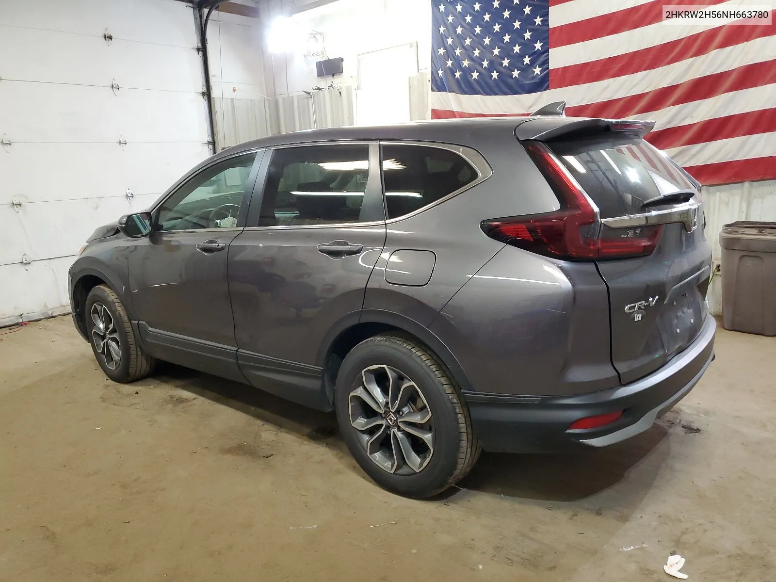 2022 Honda Cr-V Ex VIN: 2HKRW2H56NH663780 Lot: 62237364