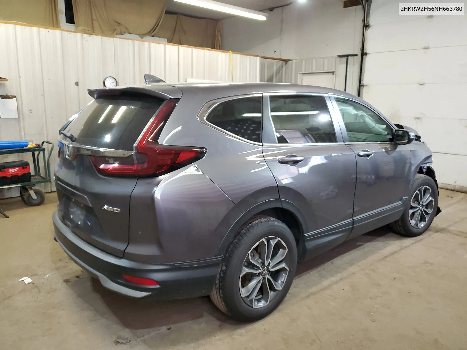 2022 Honda Cr-V Ex VIN: 2HKRW2H56NH663780 Lot: 62237364