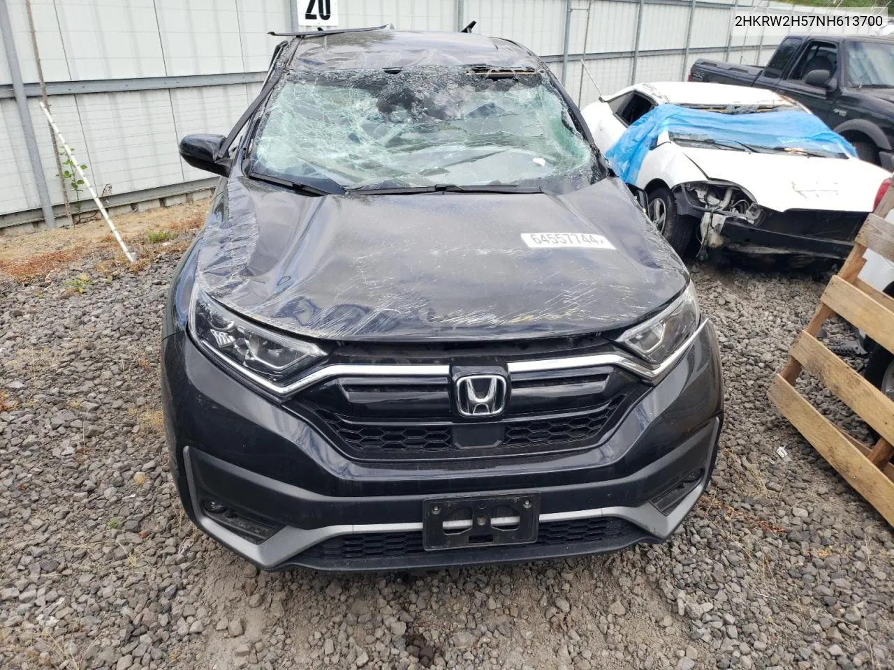 2022 Honda Cr-V Ex VIN: 2HKRW2H57NH613700 Lot: 64557744