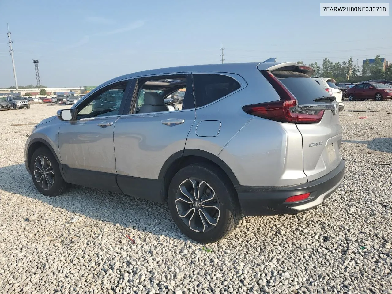 2022 Honda Cr-V Exl VIN: 7FARW2H80NE033718 Lot: 66083544