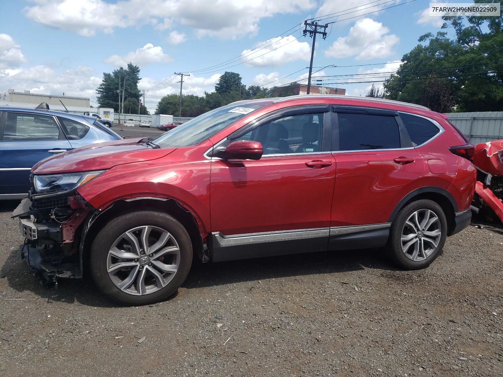 2022 Honda Cr-V Touring VIN: 7FARW2H96NE022909 Lot: 66672504