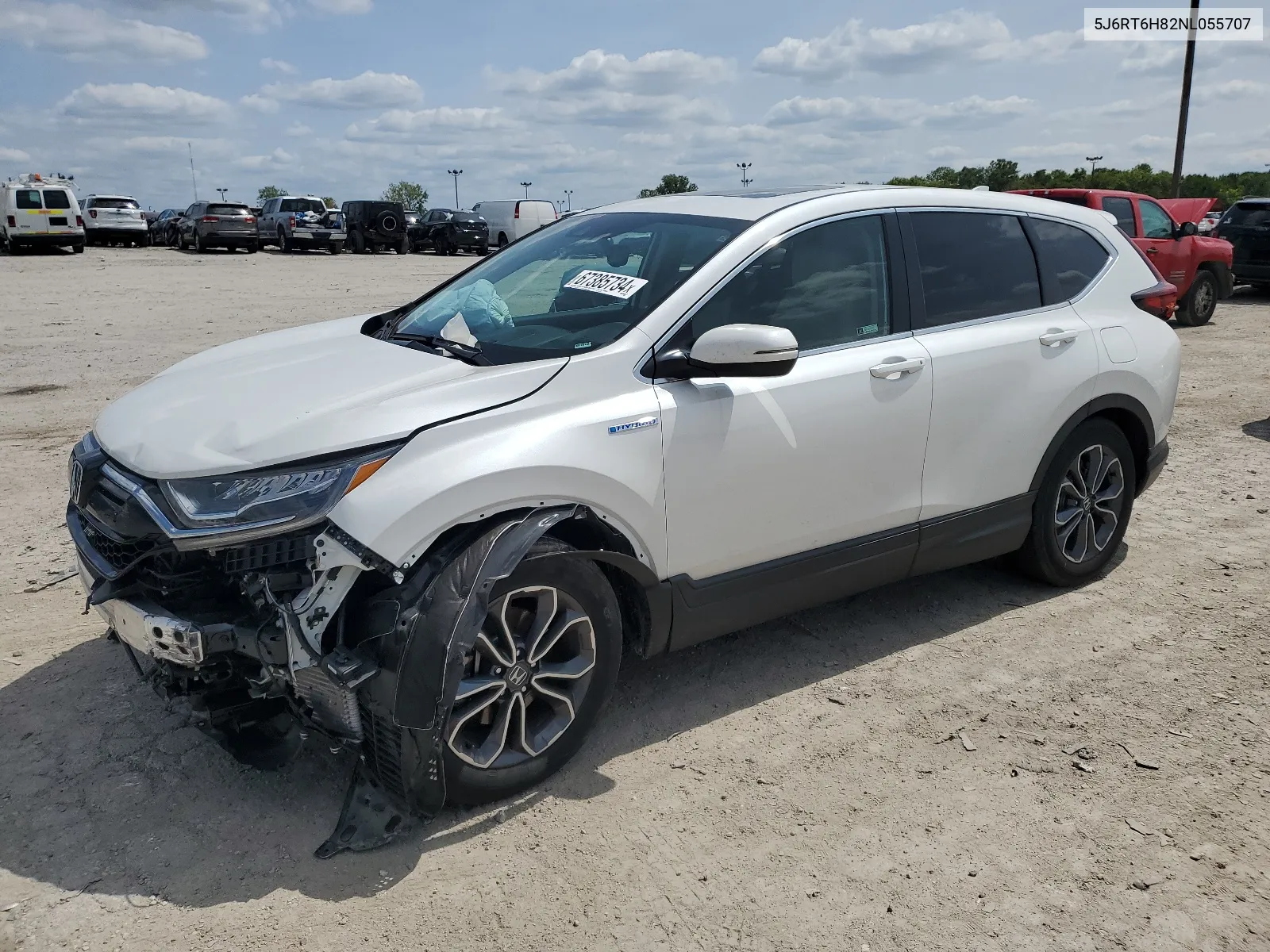 2022 Honda Cr-V Exl VIN: 5J6RT6H82NL055707 Lot: 67385734