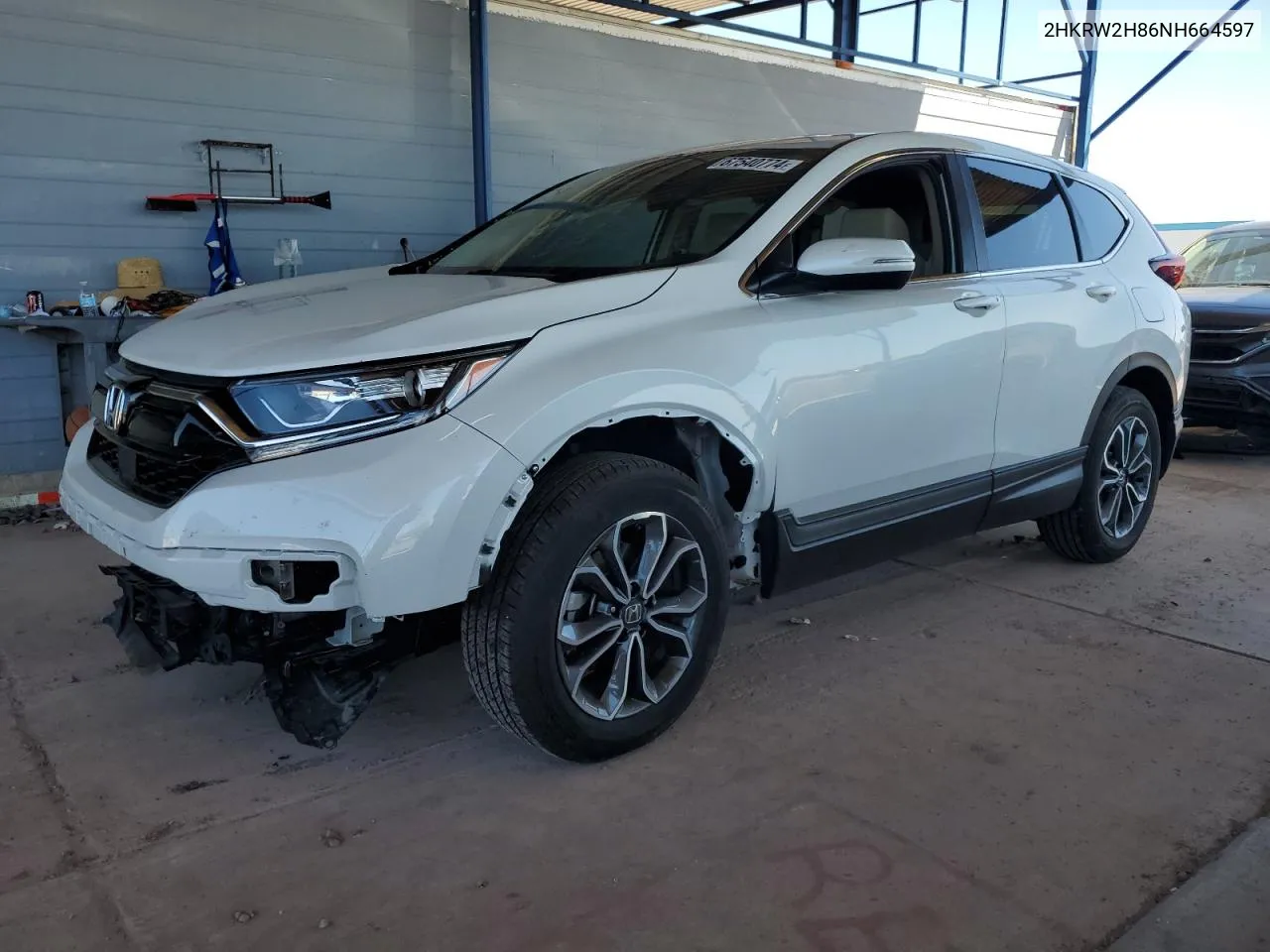 2022 Honda Cr-V Exl VIN: 2HKRW2H86NH664597 Lot: 67540774