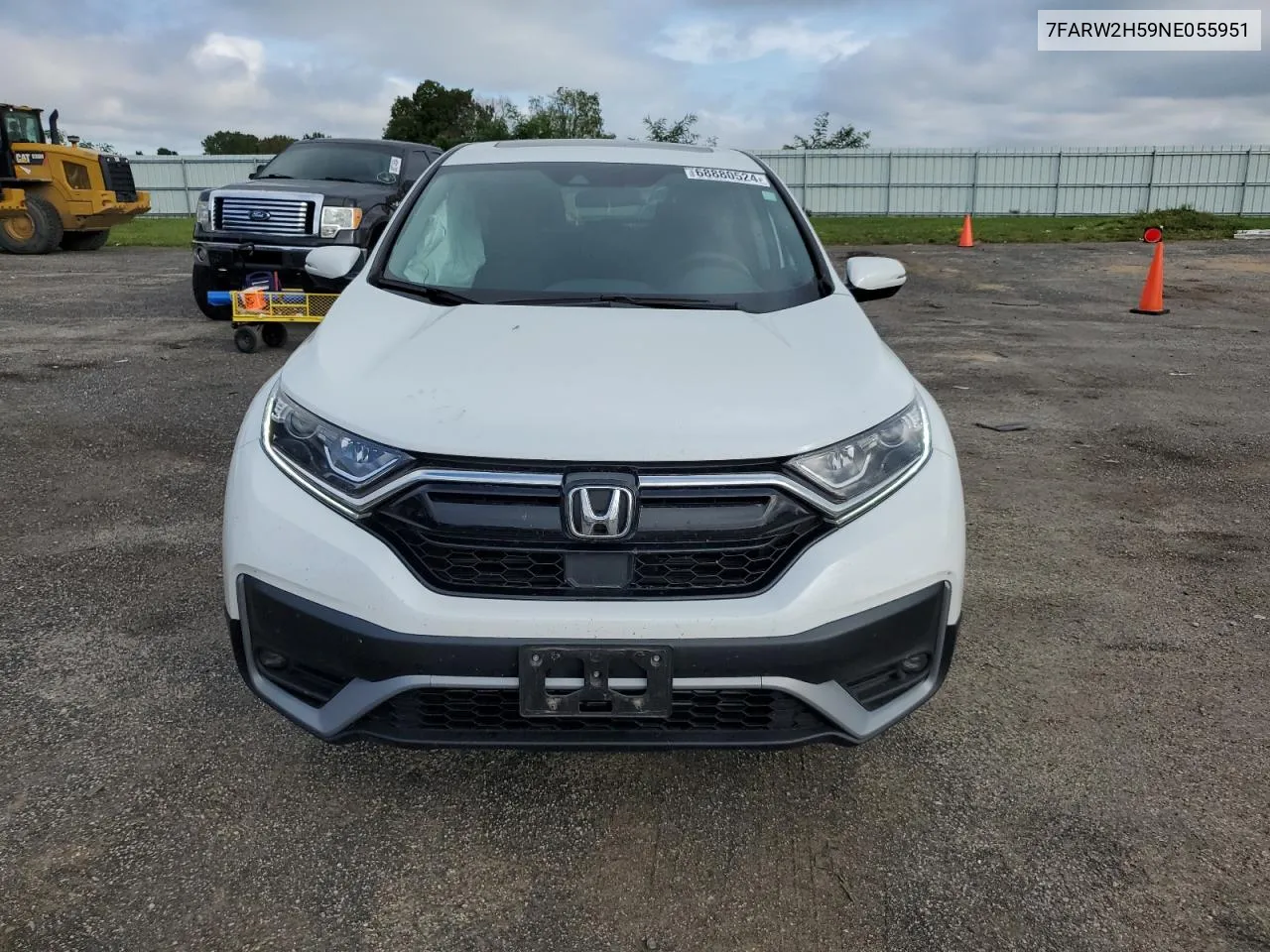 2022 Honda Cr-V Ex VIN: 7FARW2H59NE055951 Lot: 68880524