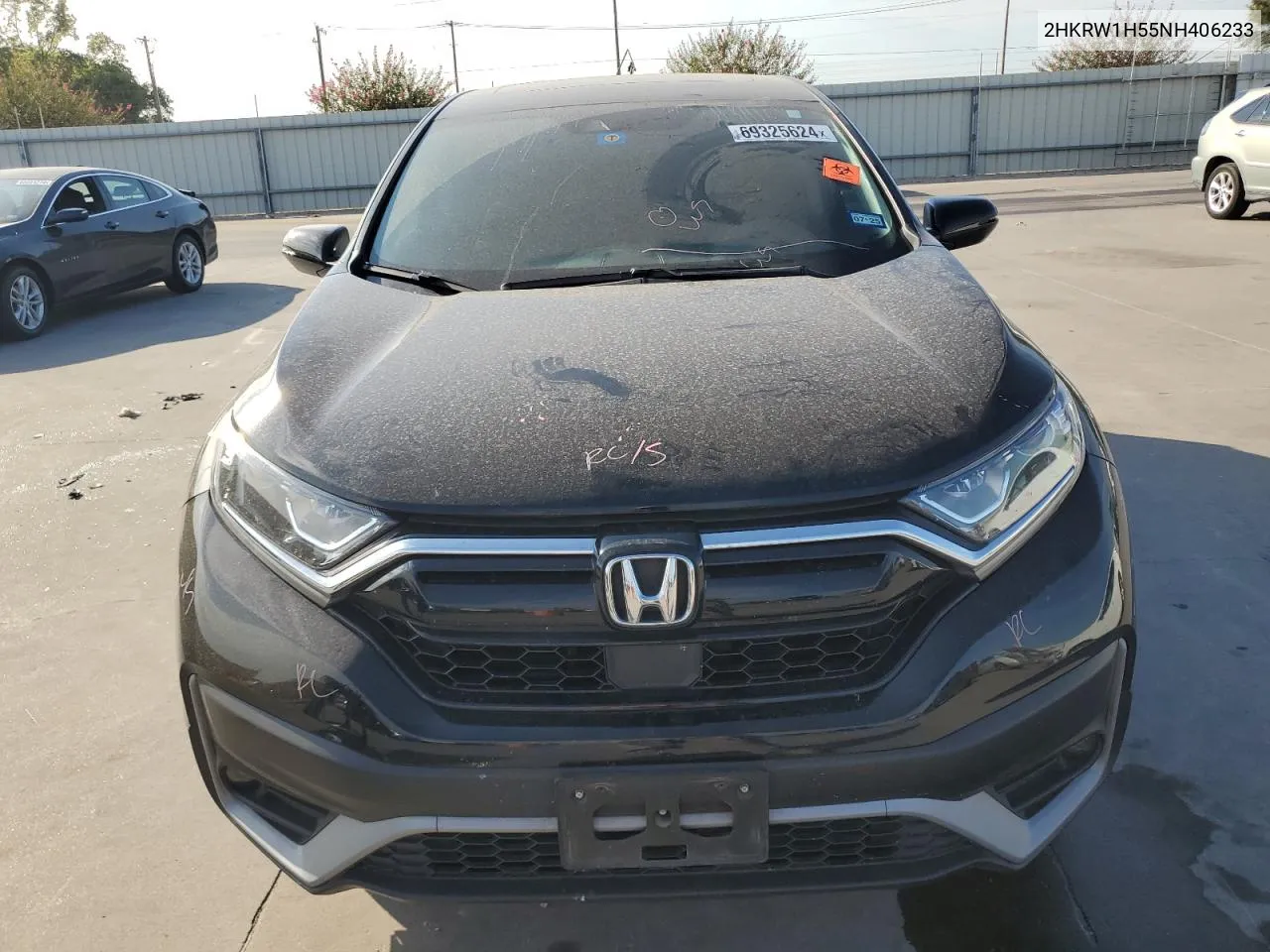 2022 Honda Cr-V Ex VIN: 2HKRW1H55NH406233 Lot: 69325624