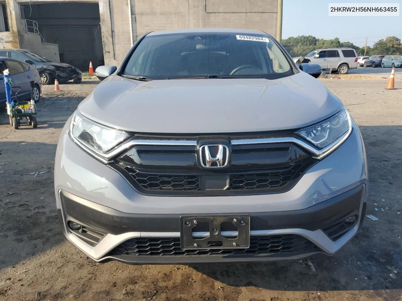 2022 Honda Cr-V Ex VIN: 2HKRW2H56NH663455 Lot: 69482904