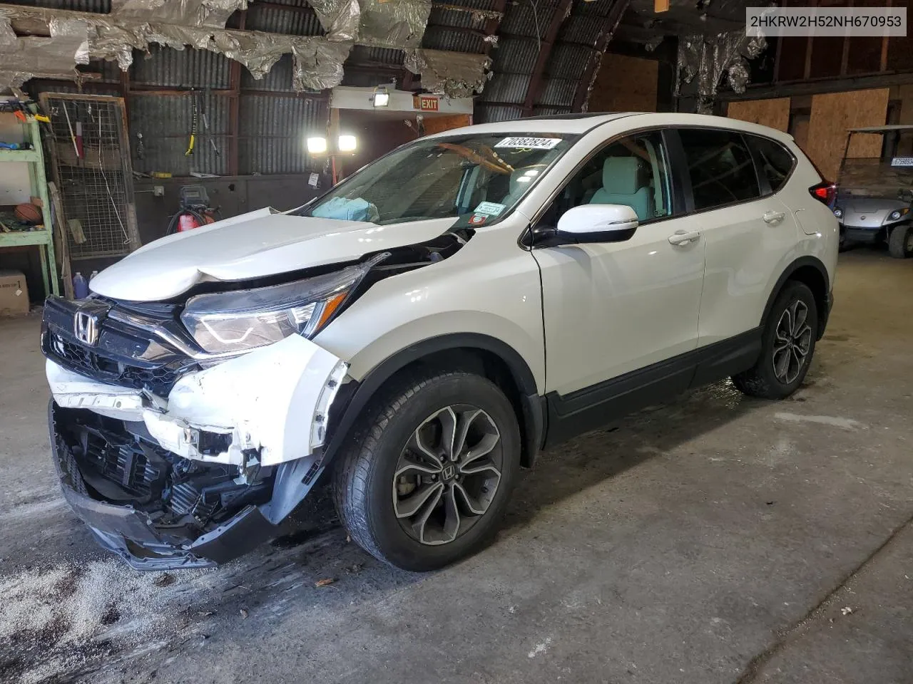 2HKRW2H52NH670953 2022 Honda Cr-V Ex