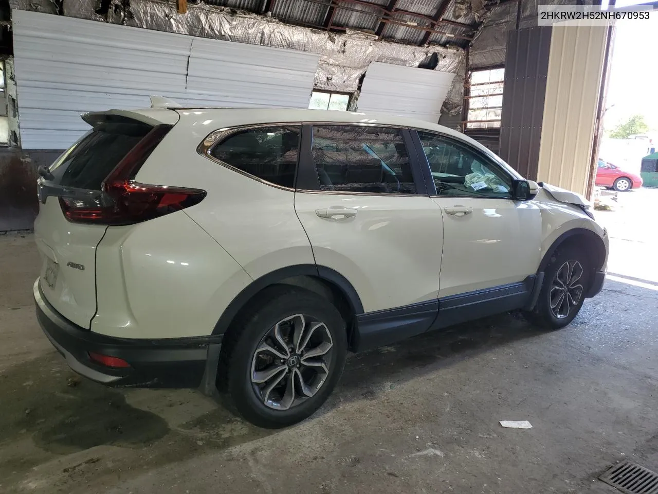 2022 Honda Cr-V Ex VIN: 2HKRW2H52NH670953 Lot: 70382824