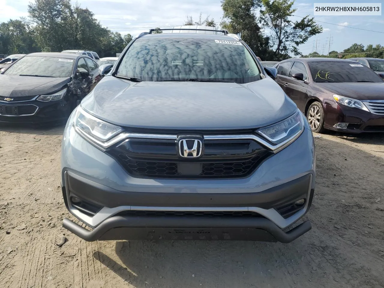 2022 Honda Cr-V Exl VIN: 2HKRW2H8XNH605813 Lot: 70412554