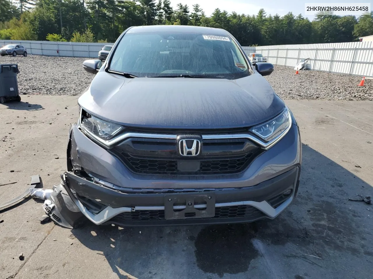 2022 Honda Cr-V Exl VIN: 2HKRW2H86NH625458 Lot: 70980094