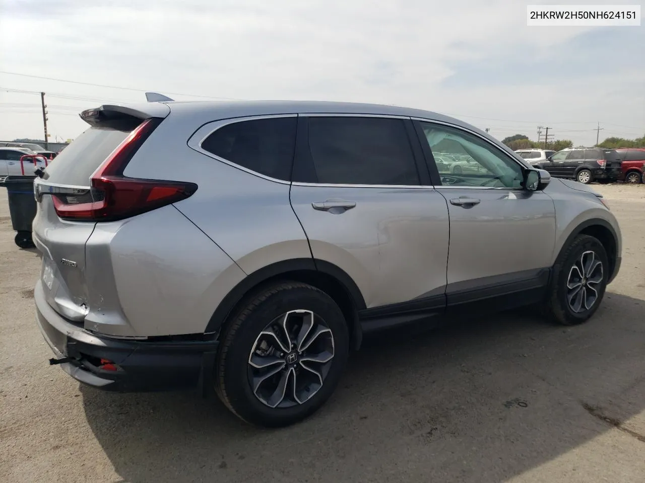 2022 Honda Cr-V Ex VIN: 2HKRW2H50NH624151 Lot: 71001334