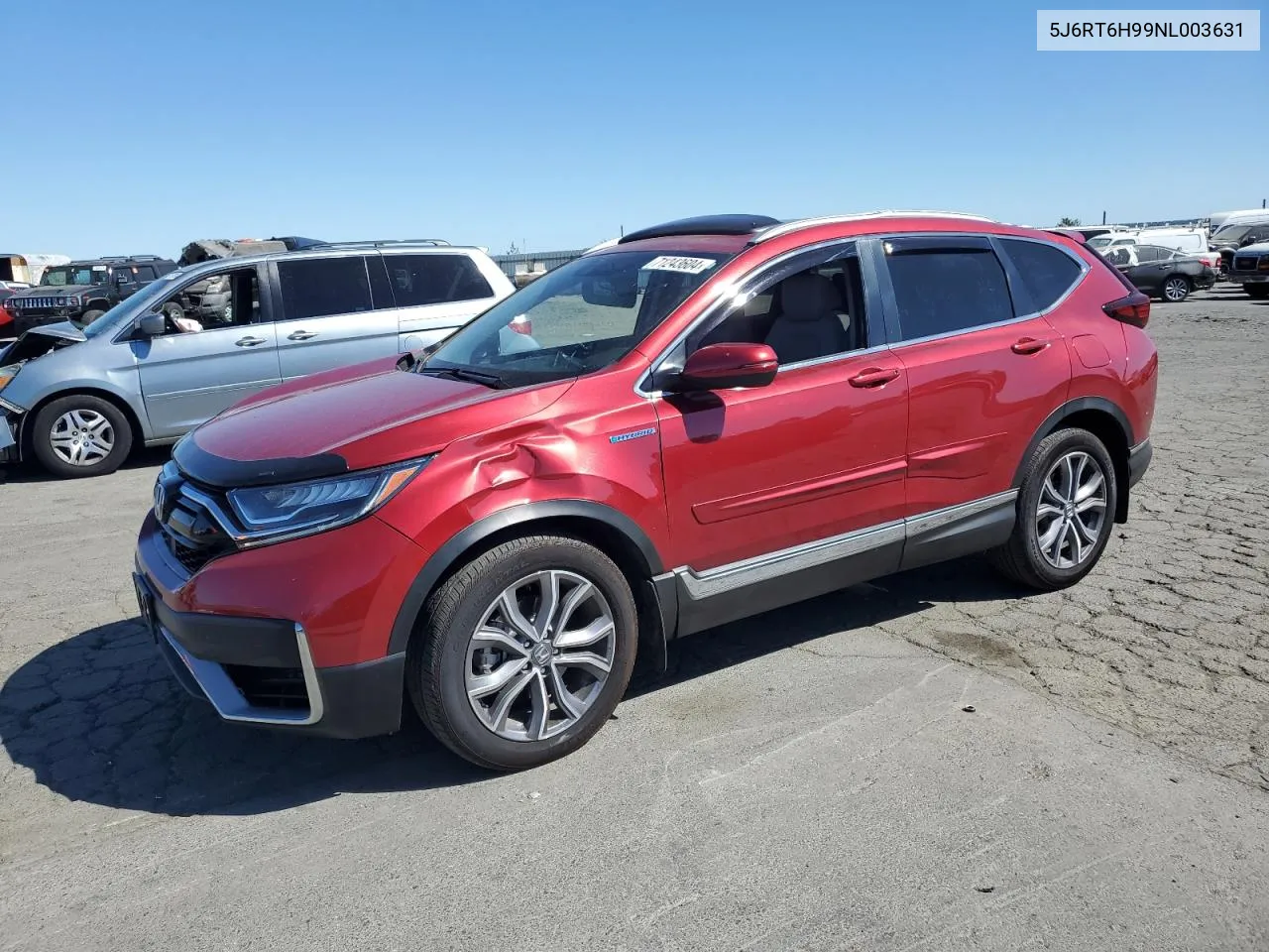 2022 Honda Cr-V Touring VIN: 5J6RT6H99NL003631 Lot: 71243604