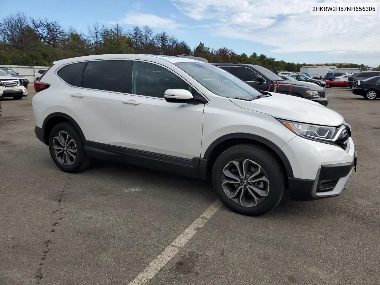 2022 Honda Cr-V Ex VIN: 2HKRW2H57NH656305 Lot: 71393714