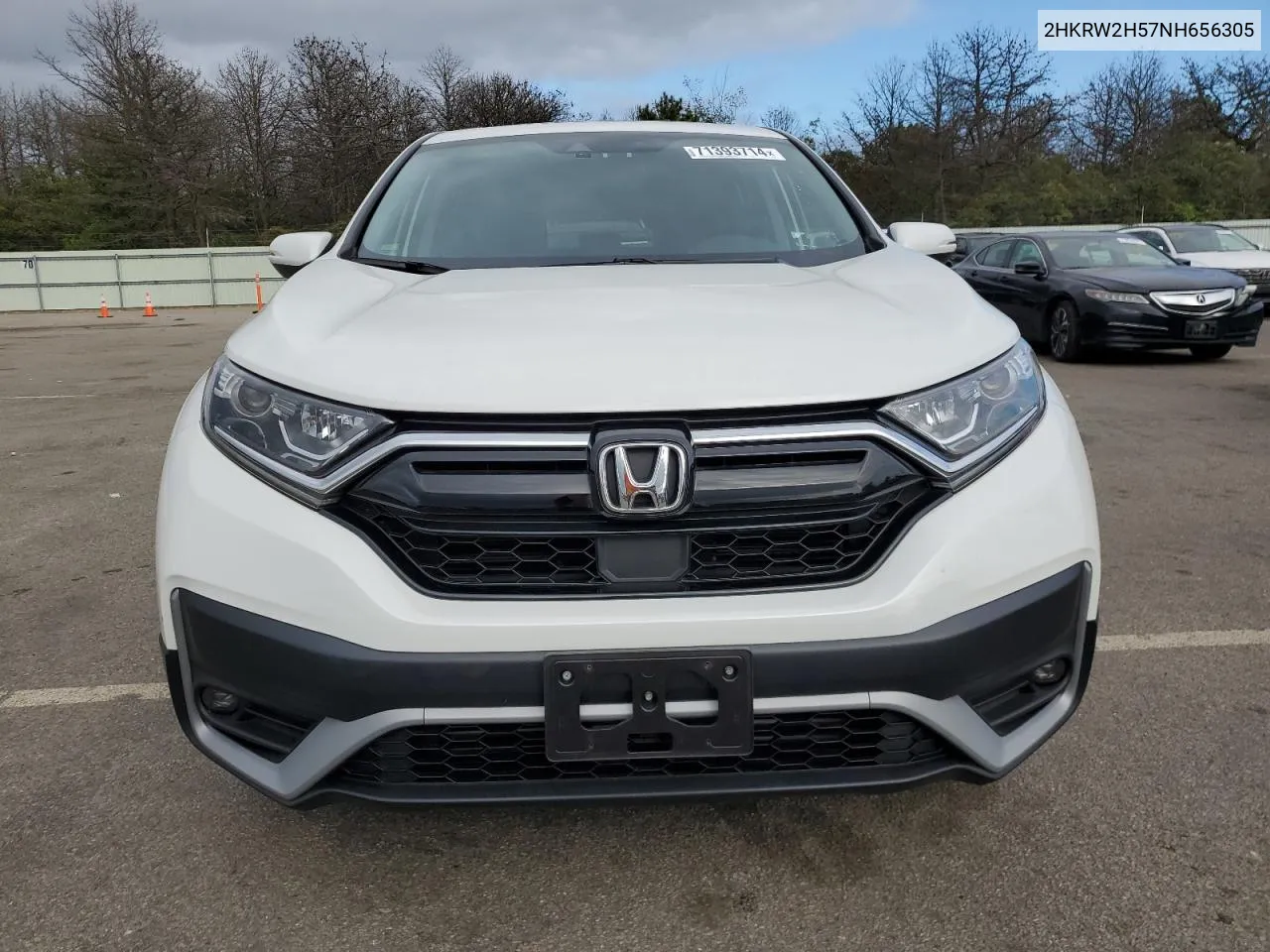 2022 Honda Cr-V Ex VIN: 2HKRW2H57NH656305 Lot: 71393714