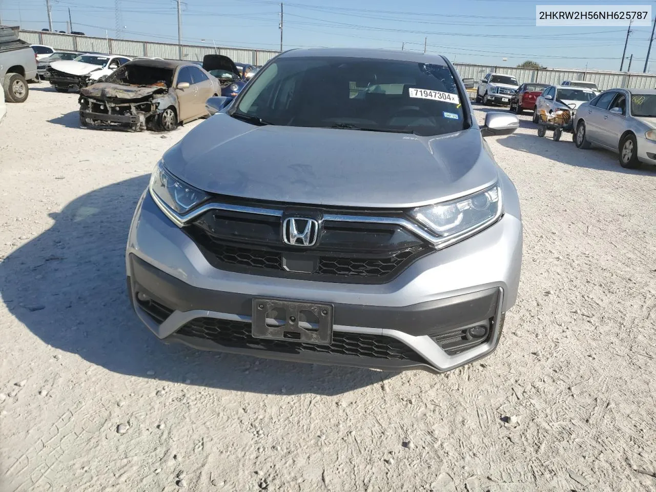 2022 Honda Cr-V Ex VIN: 2HKRW2H56NH625787 Lot: 71947304