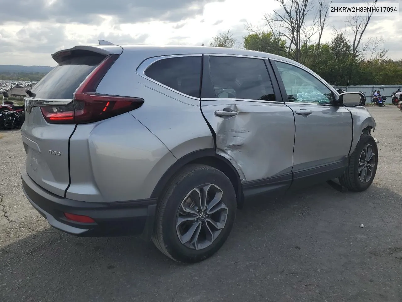 2022 Honda Cr-V Exl VIN: 2HKRW2H89NH617094 Lot: 71976944