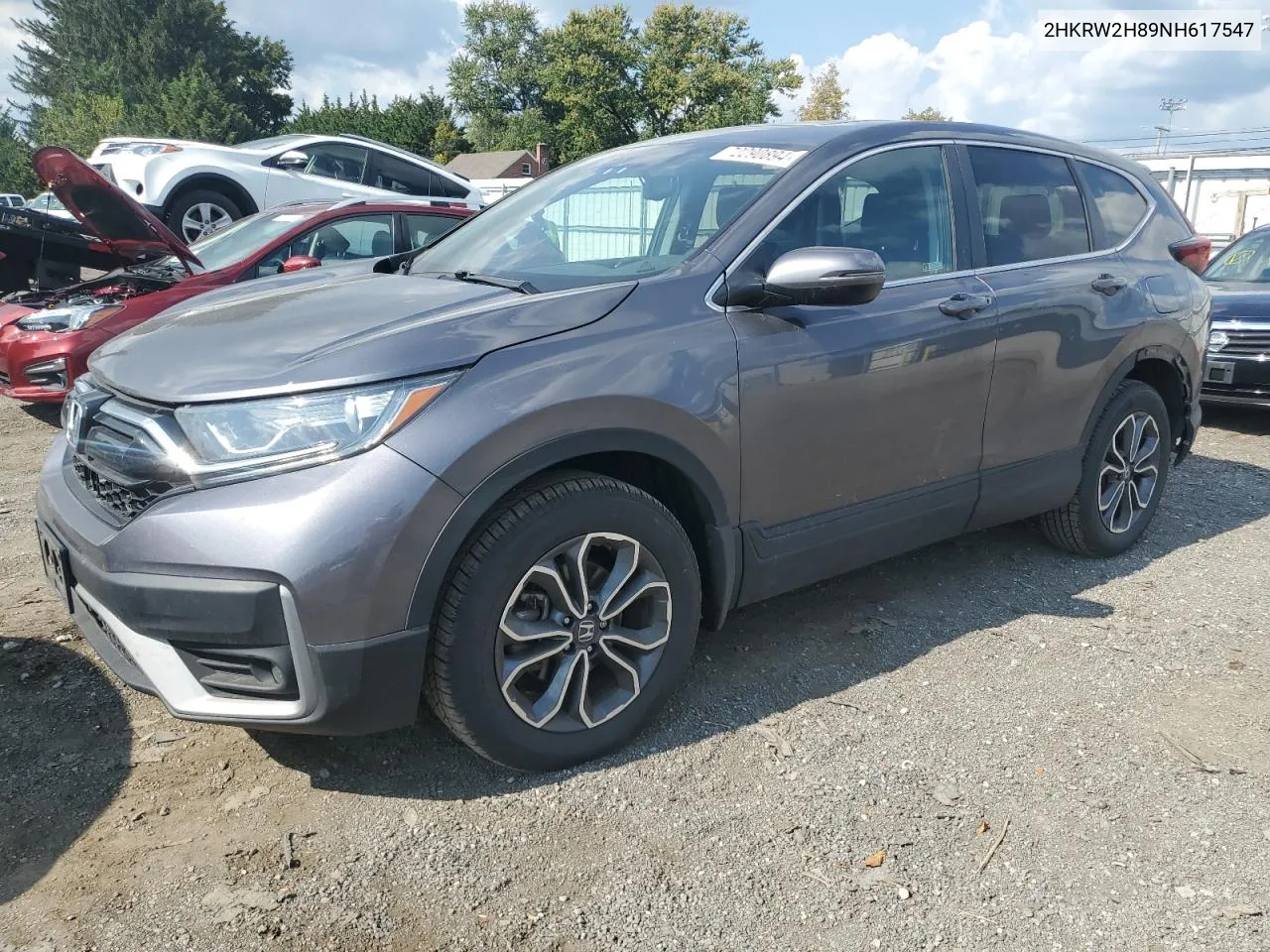 2022 Honda Cr-V Exl VIN: 2HKRW2H89NH617547 Lot: 72290894