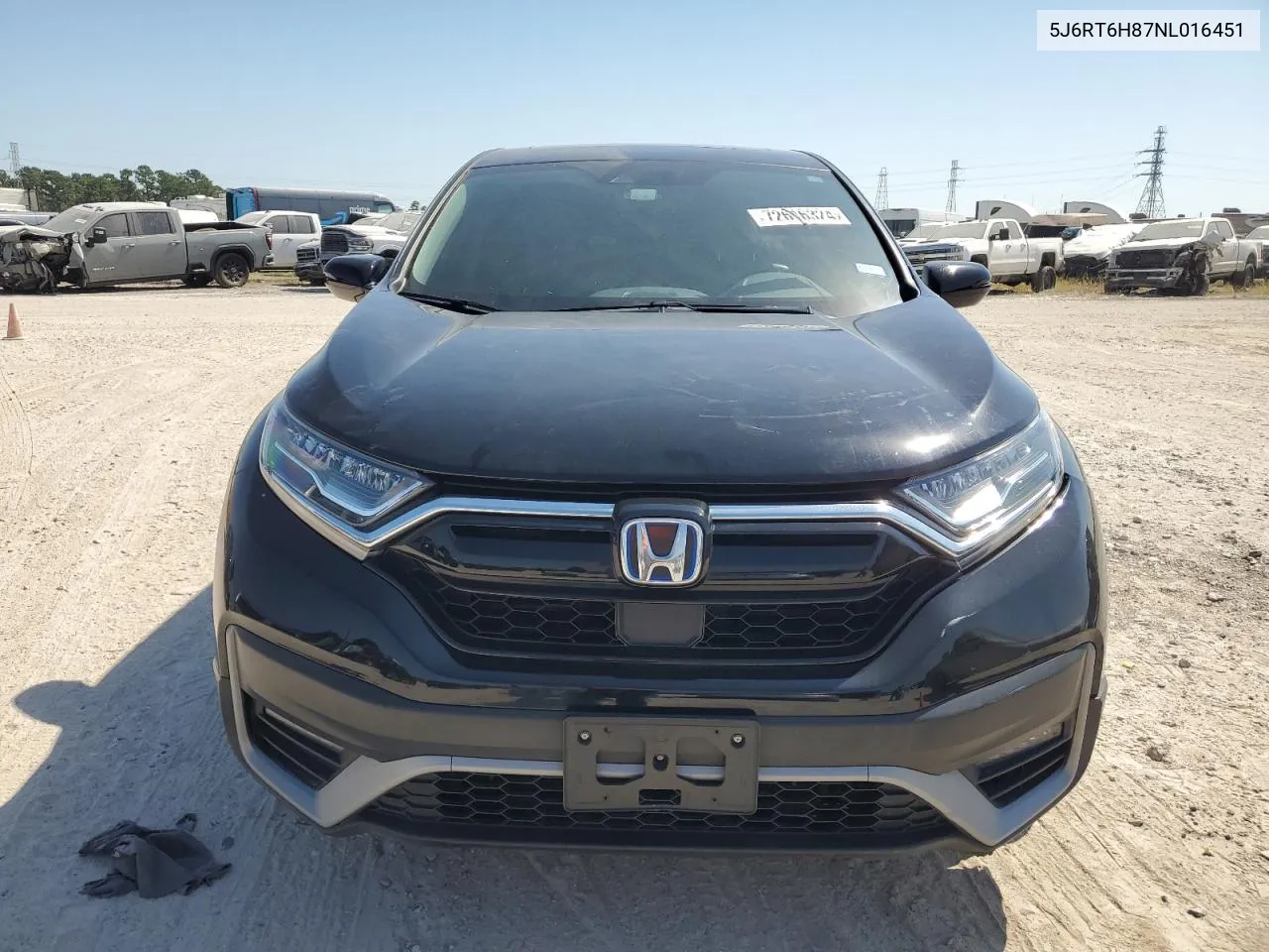 2022 Honda Cr-V Exl VIN: 5J6RT6H87NL016451 Lot: 72616324