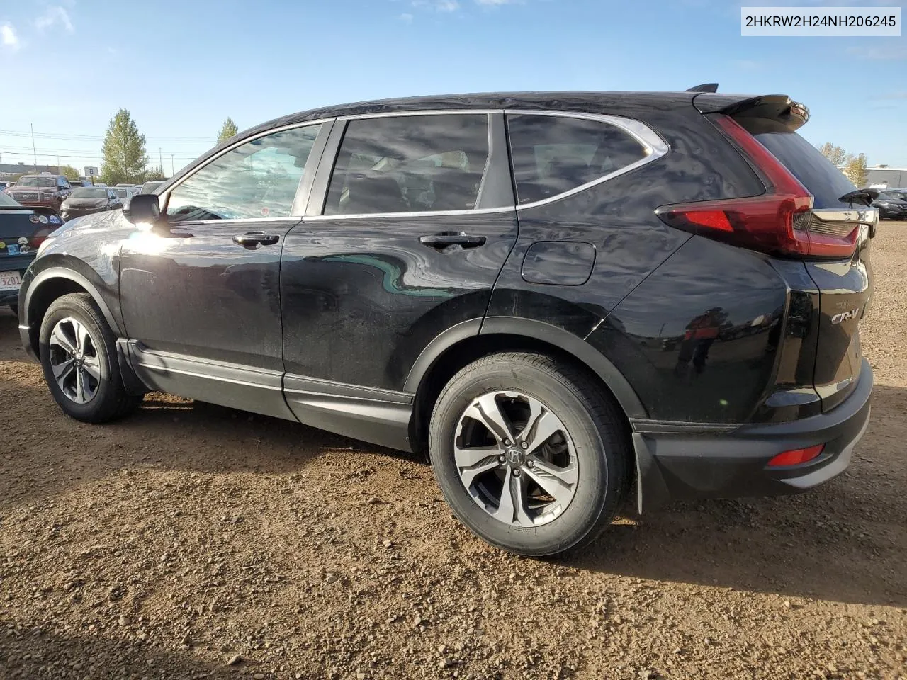 2022 Honda Cr-V Lx VIN: 2HKRW2H24NH206245 Lot: 72673444