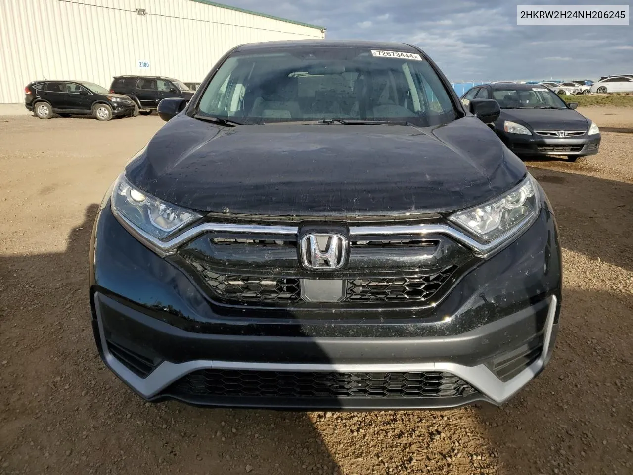 2022 Honda Cr-V Lx VIN: 2HKRW2H24NH206245 Lot: 72673444