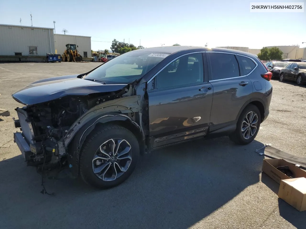 2HKRW1H56NH402756 2022 Honda Cr-V Ex