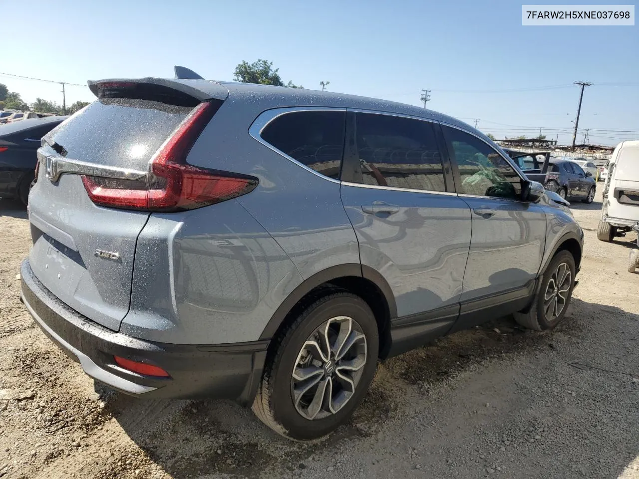 2022 Honda Cr-V Ex VIN: 7FARW2H5XNE037698 Lot: 72824664