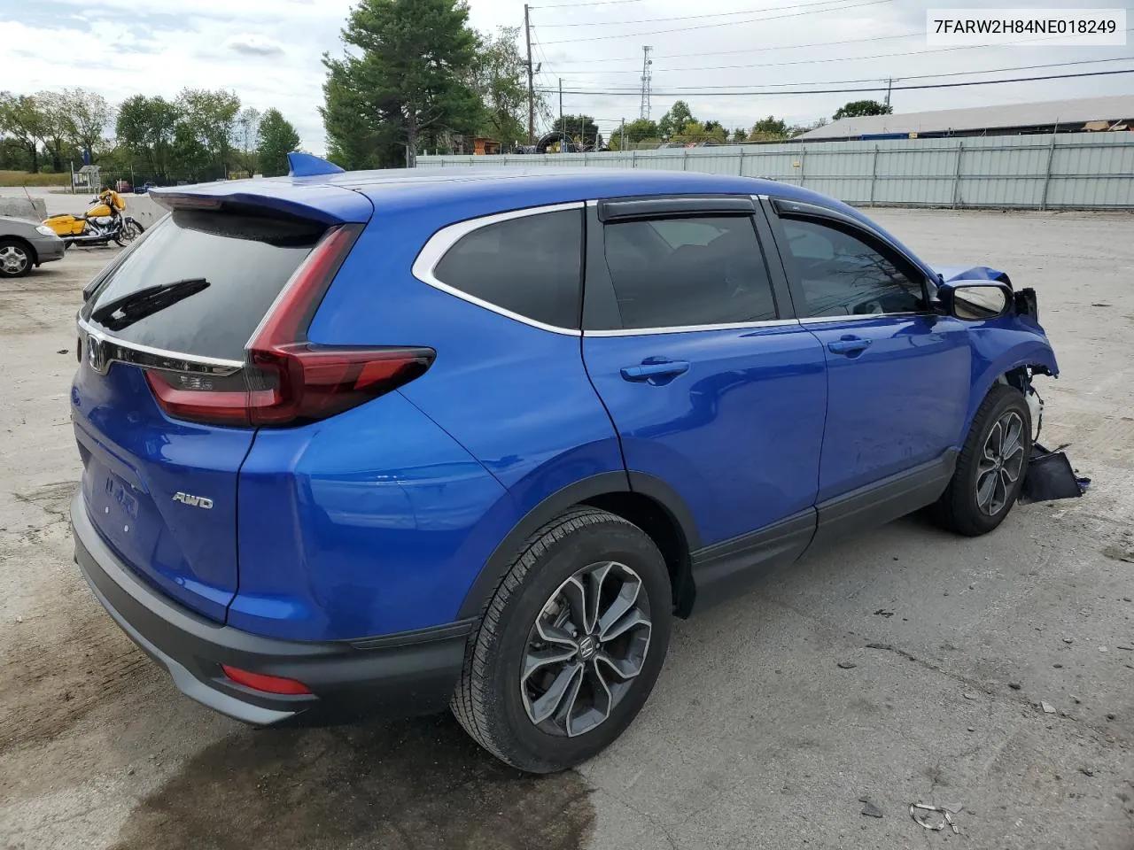 2022 Honda Cr-V Exl VIN: 7FARW2H84NE018249 Lot: 72887004