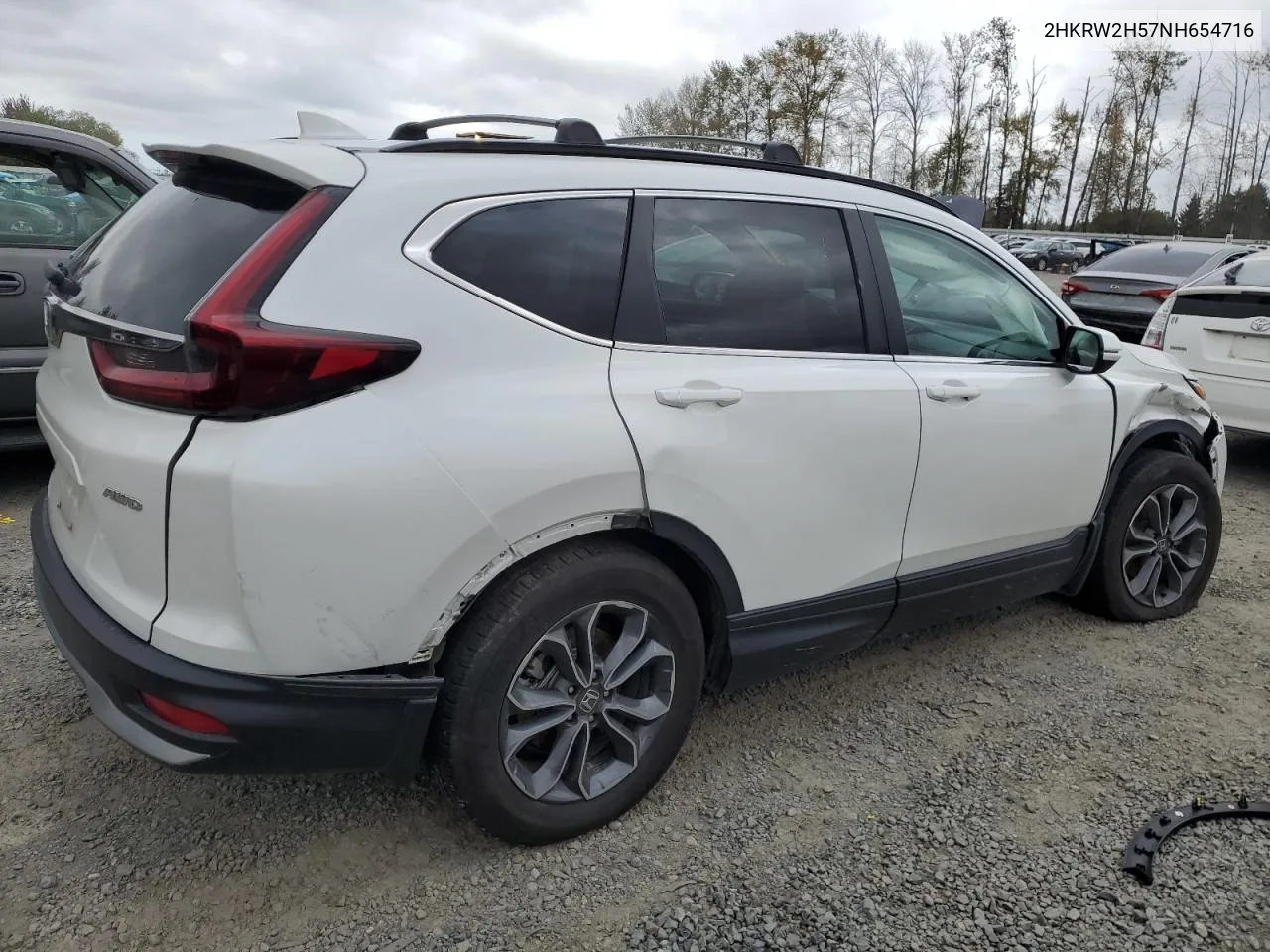 2022 Honda Cr-V Ex VIN: 2HKRW2H57NH654716 Lot: 73551104