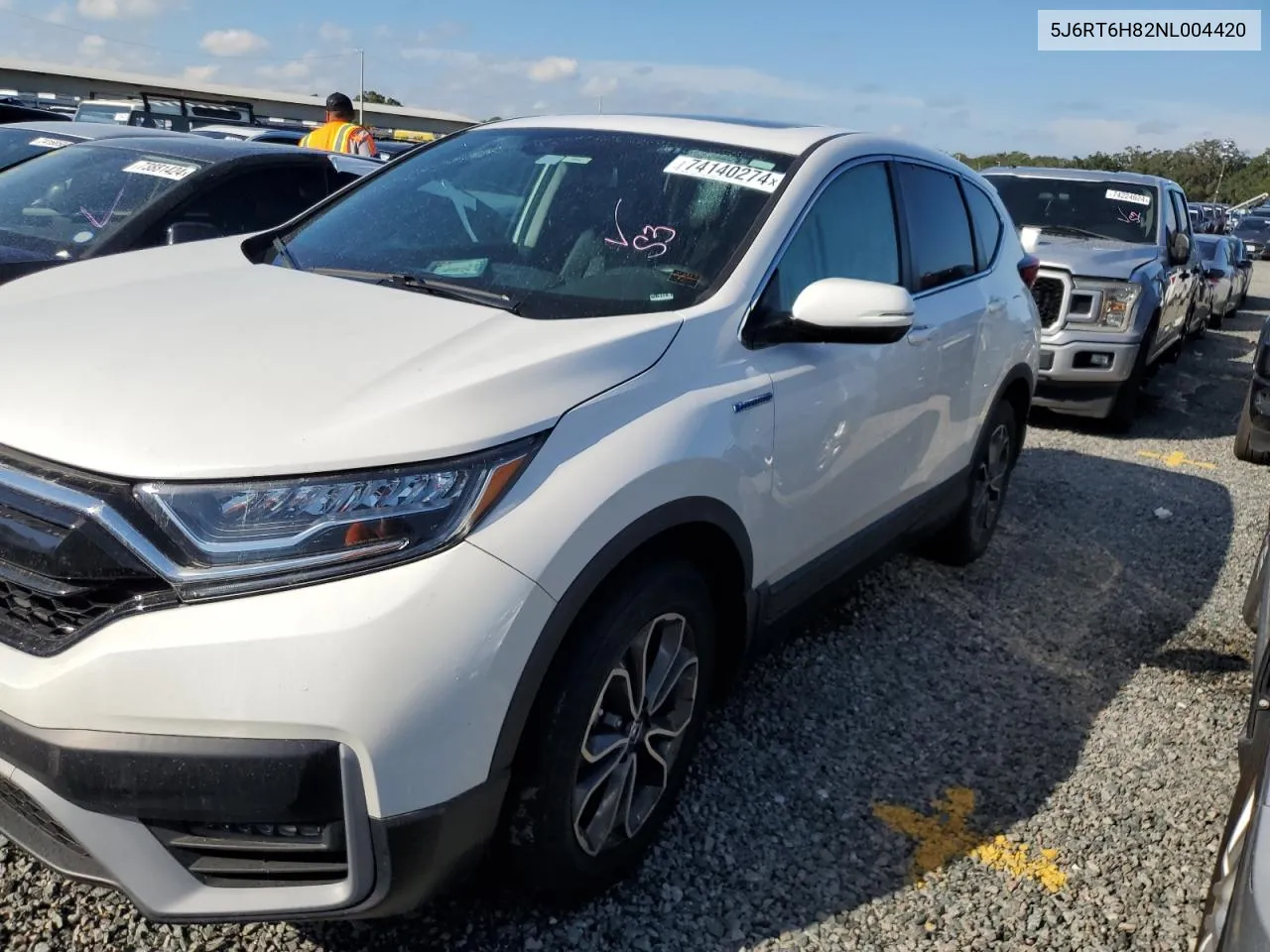 2022 Honda Cr-V Exl VIN: 5J6RT6H82NL004420 Lot: 74140274