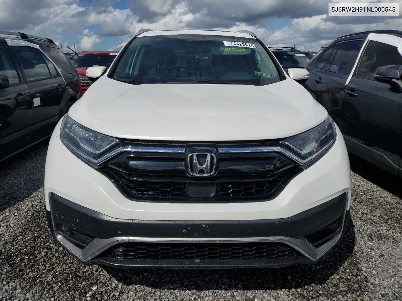 2022 Honda Cr-V Touring VIN: 5J6RW2H91NL000545 Lot: 74428624