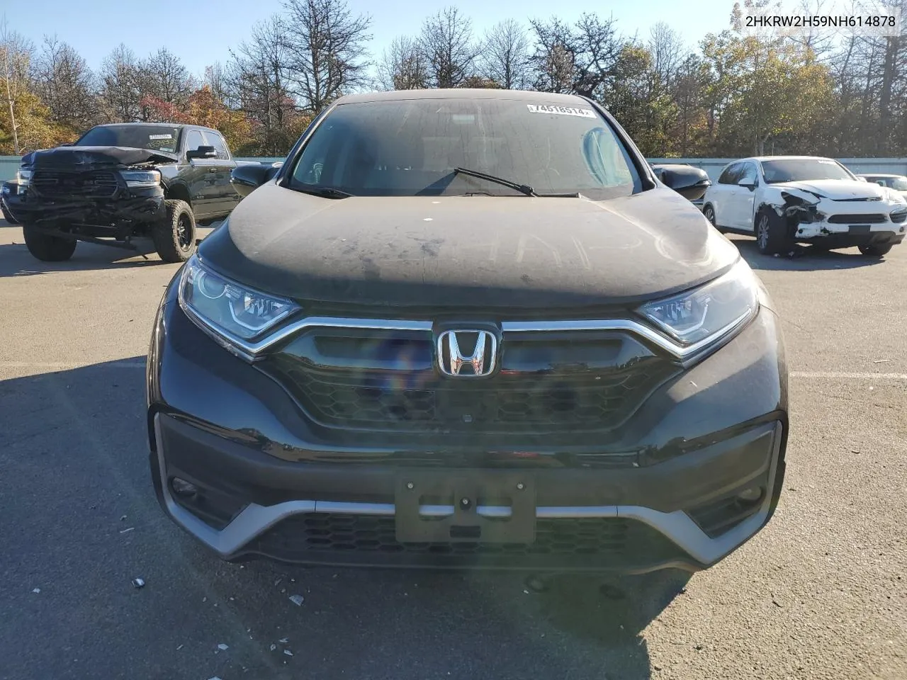 2022 Honda Cr-V Ex VIN: 2HKRW2H59NH614878 Lot: 74518514