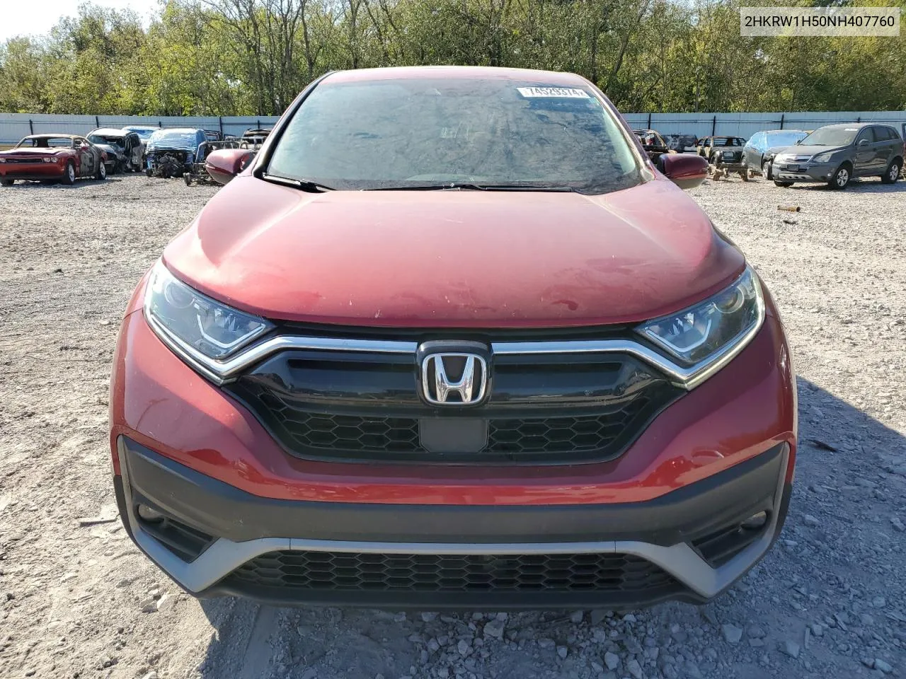 2022 Honda Cr-V Ex VIN: 2HKRW1H50NH407760 Lot: 74529374