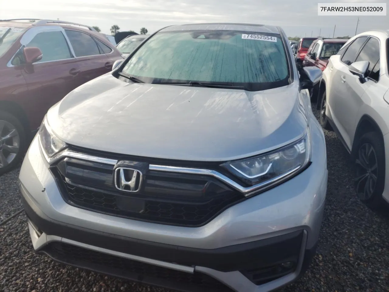 2022 Honda Cr-V Ex VIN: 7FARW2H53NE052009 Lot: 74552554