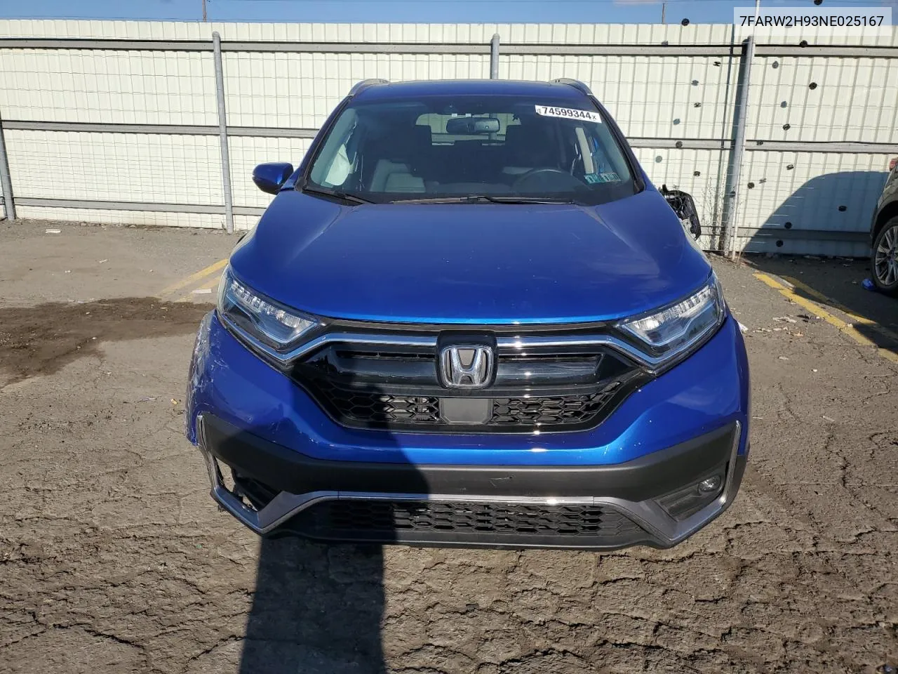 2022 Honda Cr-V Touring VIN: 7FARW2H93NE025167 Lot: 74599344