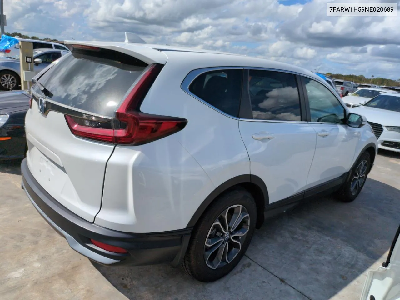 2022 Honda Cr-V Ex VIN: 7FARW1H59NE020689 Lot: 74781204