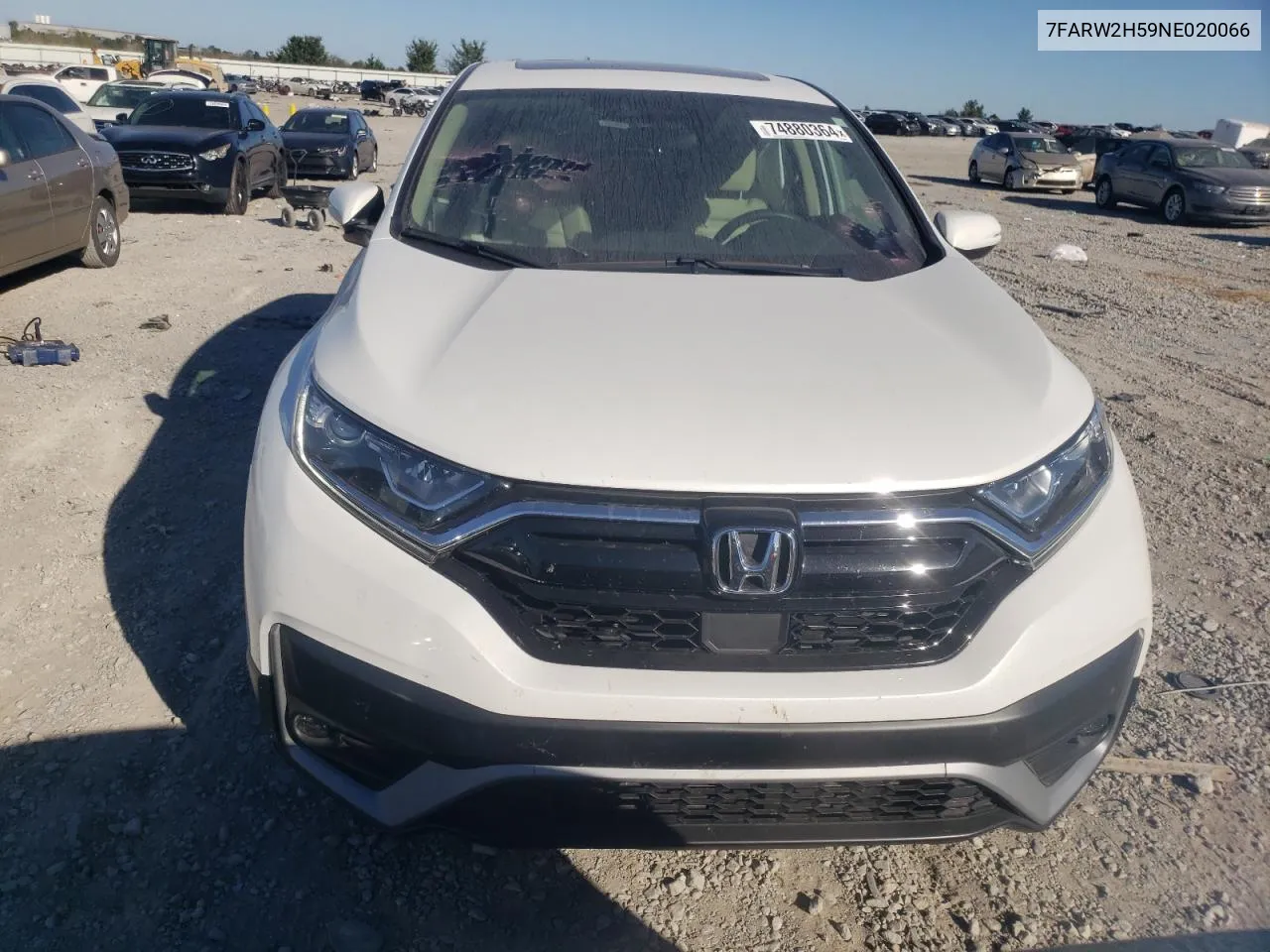 2022 Honda Cr-V Ex VIN: 7FARW2H59NE020066 Lot: 74880364