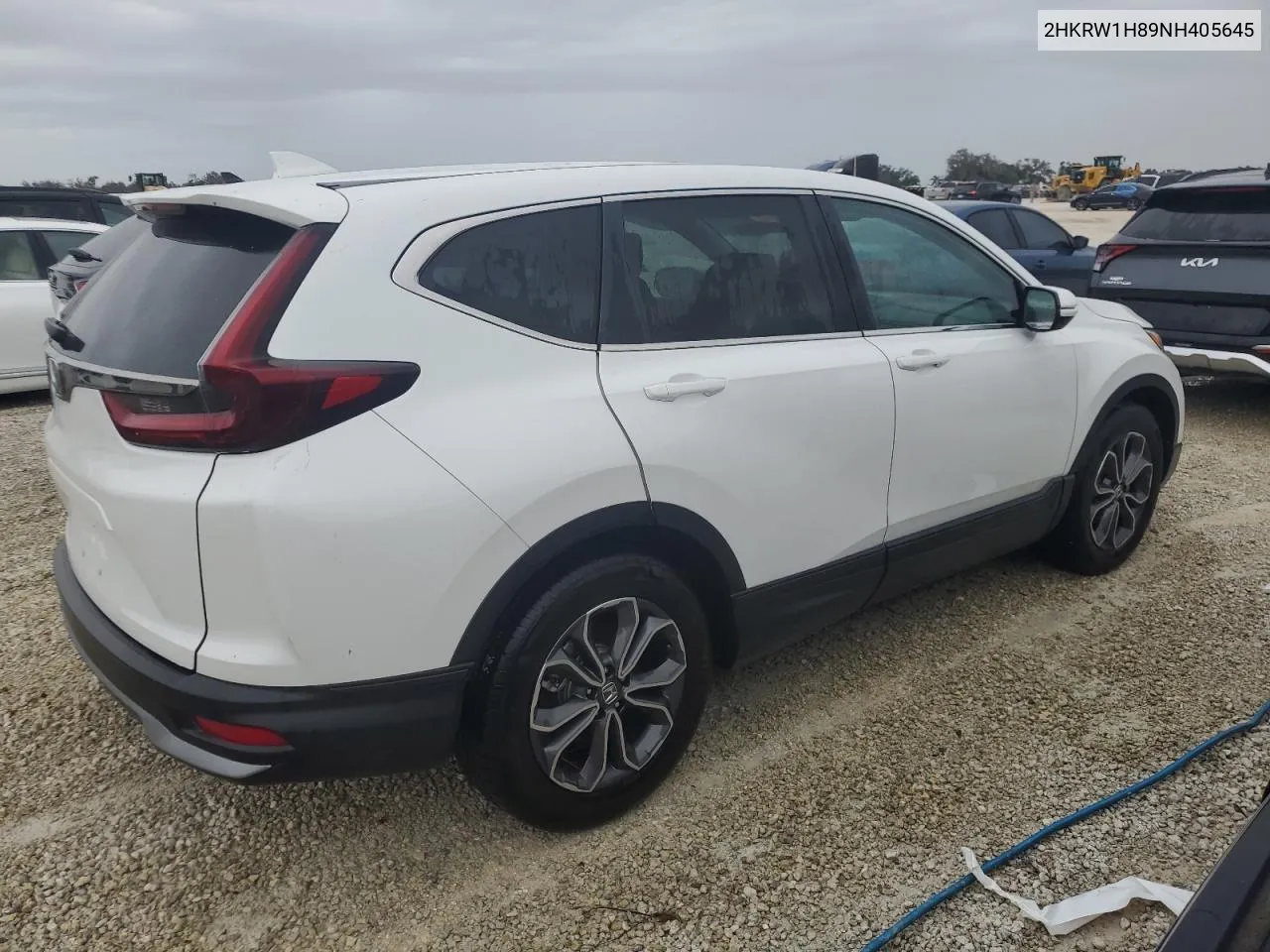 2022 Honda Cr-V Exl VIN: 2HKRW1H89NH405645 Lot: 74909644