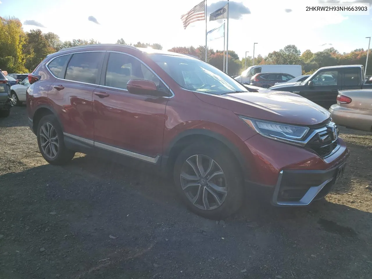 2022 Honda Cr-V Touring VIN: 2HKRW2H93NH663903 Lot: 74998134