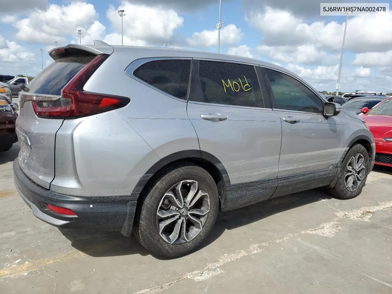 2022 Honda Cr-V Ex VIN: 5J6RW1H57NA002478 Lot: 75075014