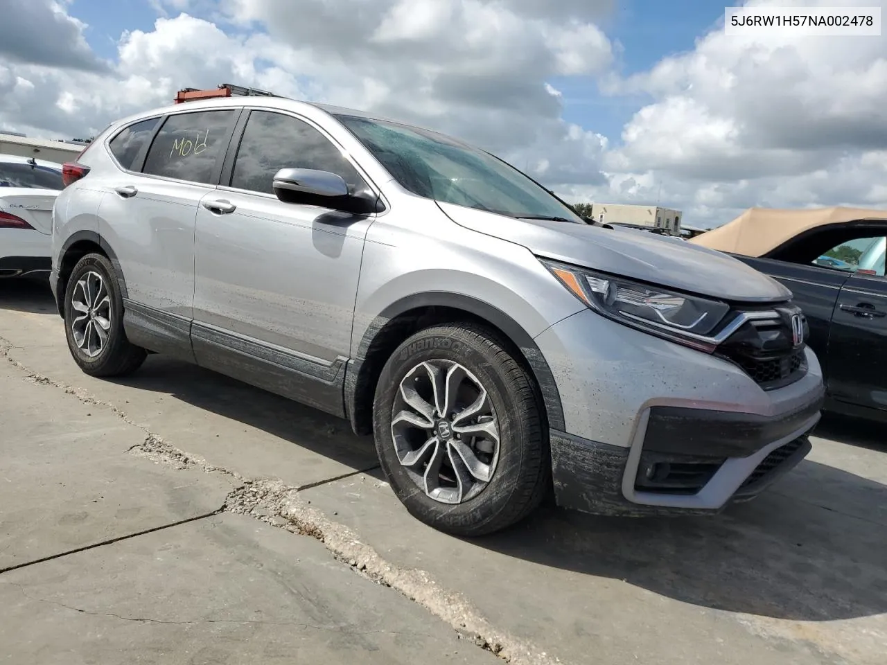 2022 Honda Cr-V Ex VIN: 5J6RW1H57NA002478 Lot: 75075014